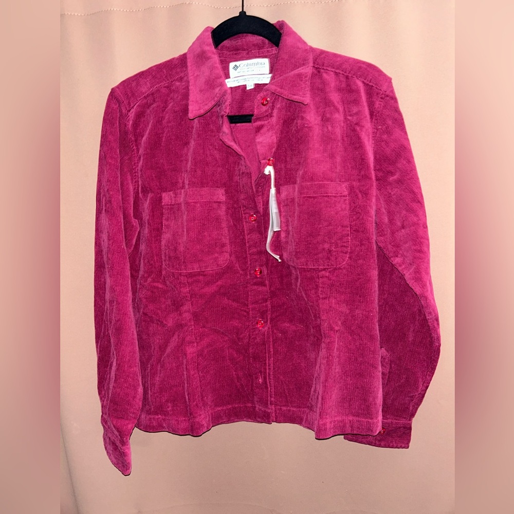 Corduroy Columbia button up NWT